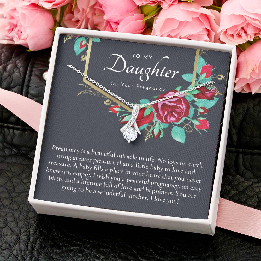 Pregnancy Gift For Daughter Baby Shower Gift Mom To Be Gift Expecting Mom Gift Pregnant Daughter Alluring Beauty Necklace