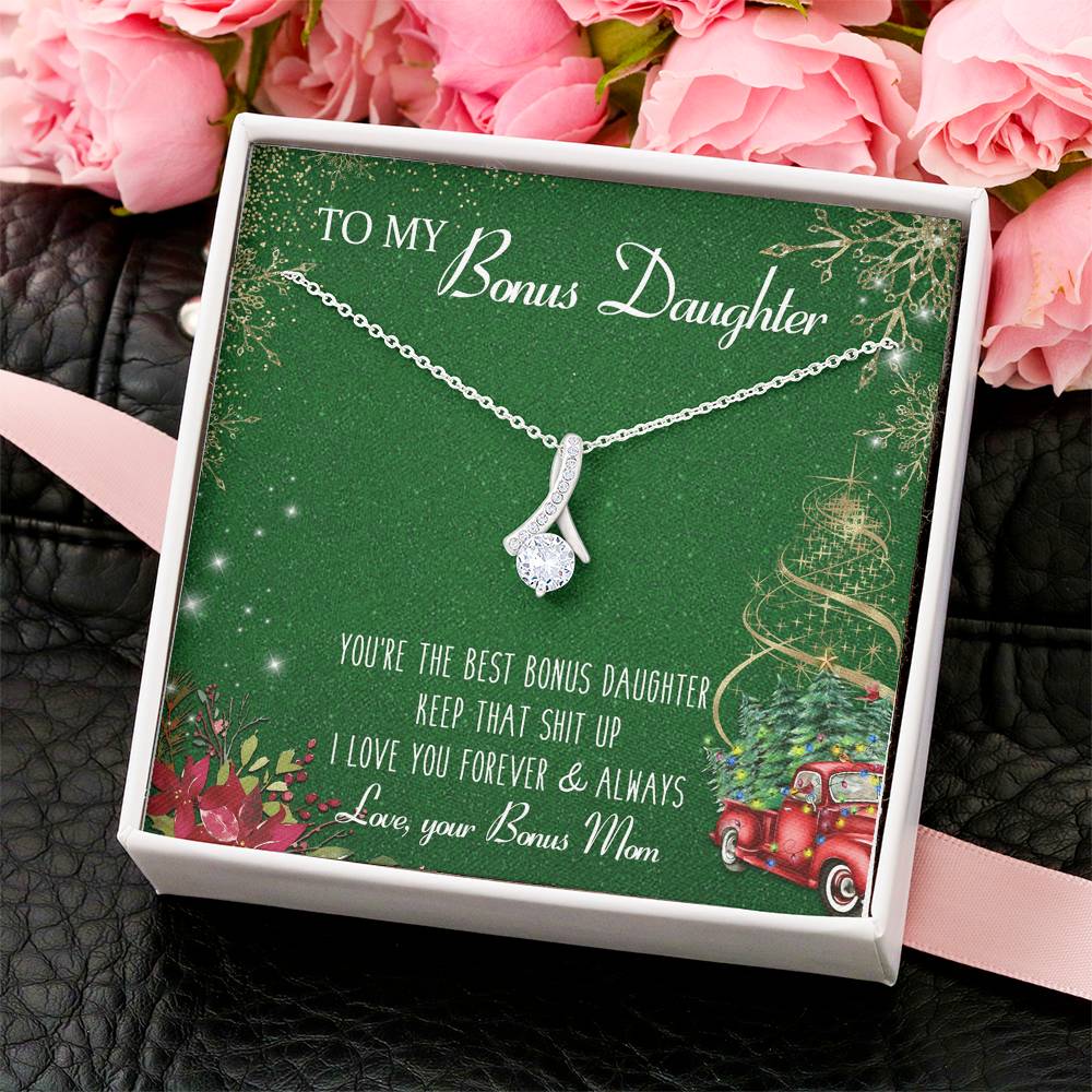 Best Bonus Daughter Gift For Bonus Daughter Birthday Gift Christmas Gift Alluring Beauty Necklace