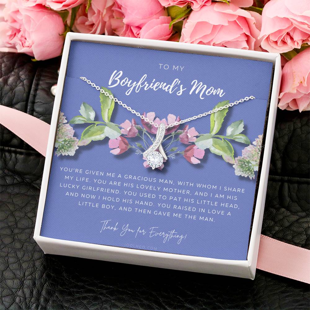 To My Boyfriend’S Mom Necklace Boyfriend’S Mom Gift Mother’S Day Gift Gift From Girlfriend Mother’S Day Gift Birthday Gift Alluring Beauty Necklace