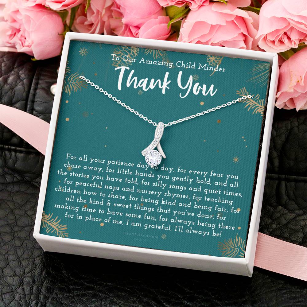 Thank You Gift For Child Minder Child Minder Appreciation Gift Child Minder Leaving Gift Childminder Christmas Gift Child Minder Necklace Alluring Beauty Necklace