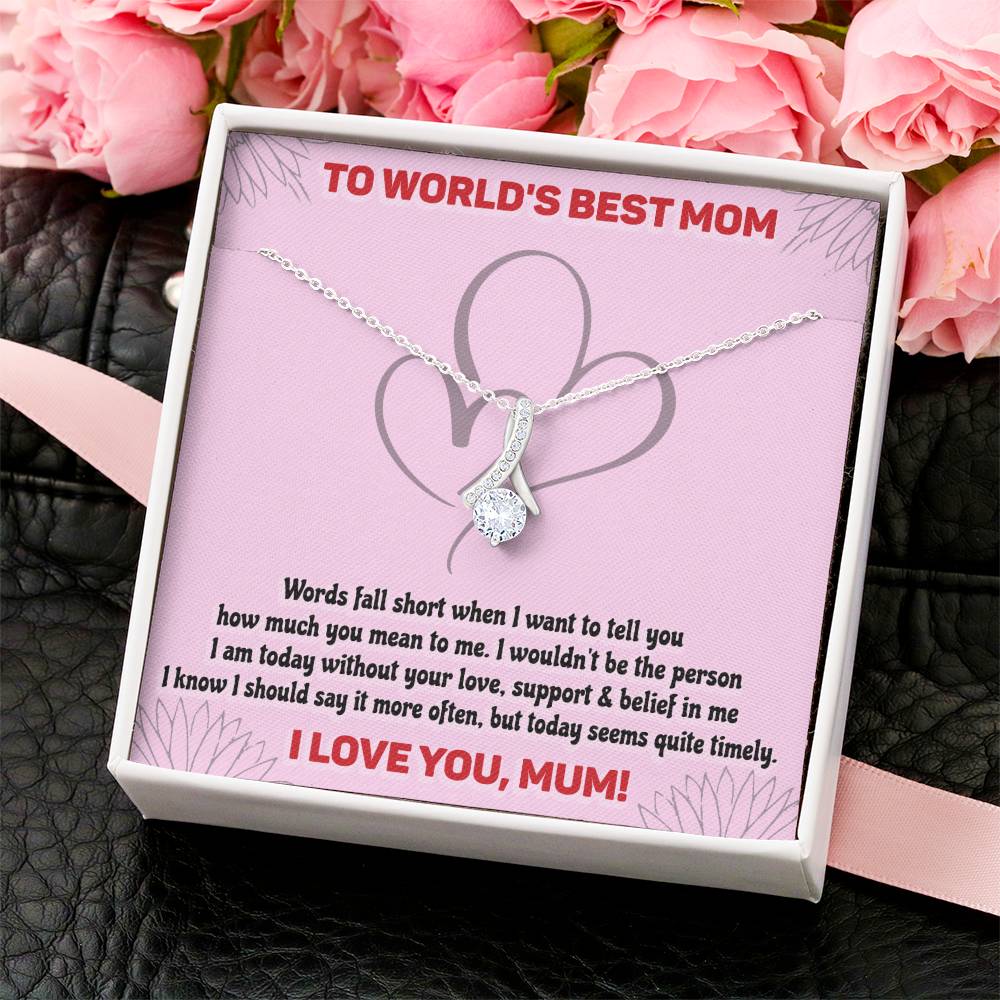 The World Best Mom - Alluring Beauty Necklace Alluring Beauty Necklace
