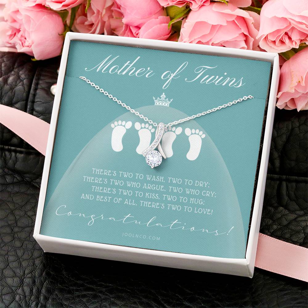 Mom Of Twins Gift Jewelry For Mother Of Twins Parents Of Twins Best Gift For New Mom Of Twins Birthday Gift For Mom Of Twins Necklace Alluring Beauty Necklace