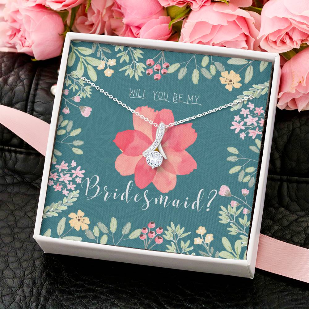 Bridesmaid Proposal Necklace Bridesmaid Proposal Jewelry Bridesmaid Proposal Matron Of Honor Gift 1 Alluring Beauty Necklace