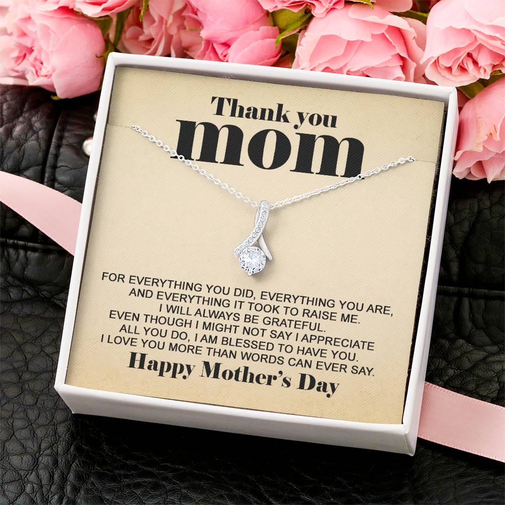 Thank You Mom - Happy Mother's Day Necklace 1 Alluring Beauty Necklace