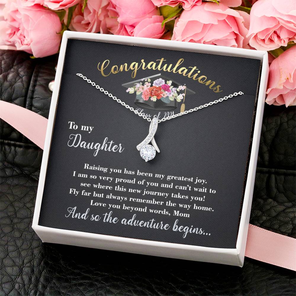 Alluring Beauty Necklace Graduation Gift For Daughter With Message Card Alluring Beauty Necklace