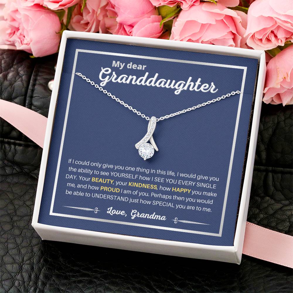 Granddaughter - Ability To See Yourself - Necklace Alluring Beauty Necklace