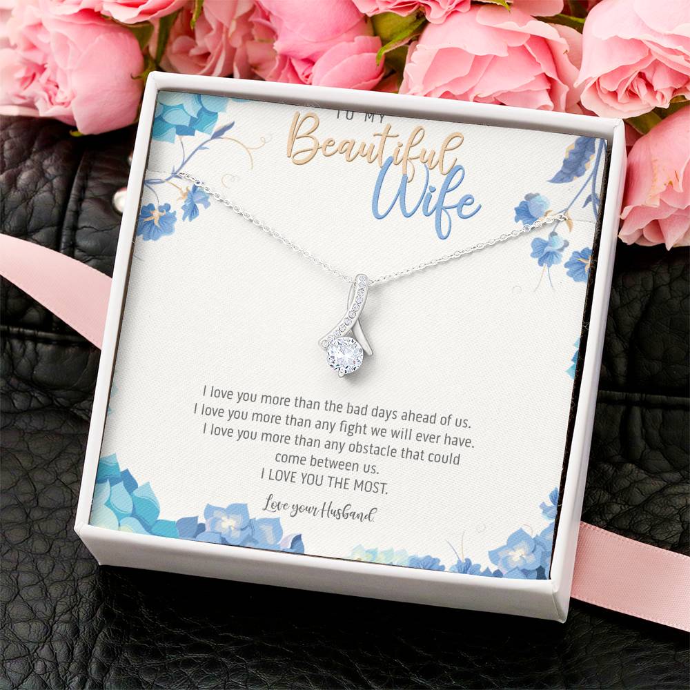 To My Beautiful Wife - Take My Heart Necklace - Necklace Gift For Fiancée Romantic Alluring Beauty Necklace