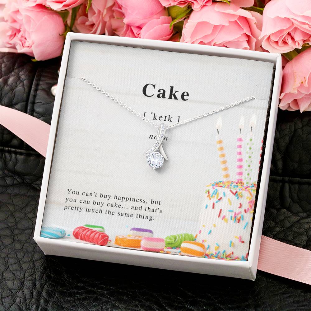 Cake Ribbon Necklace Alluring Beauty Necklace
