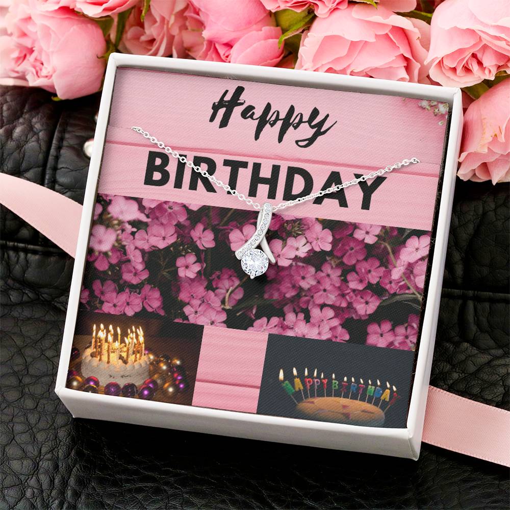 Birthday Card Alluring Beauty Necklace