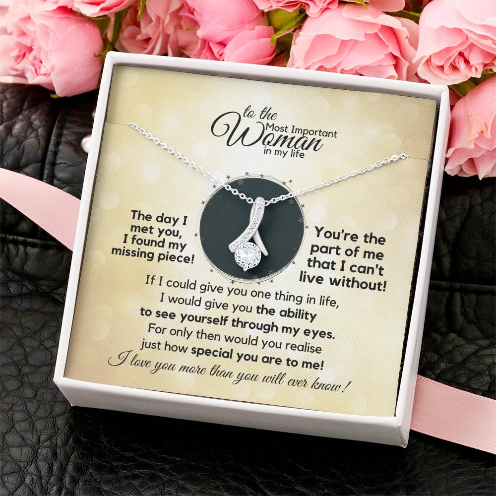 Gift Necklace For The Most Important Woman In My Life Alluring Beauty Necklace