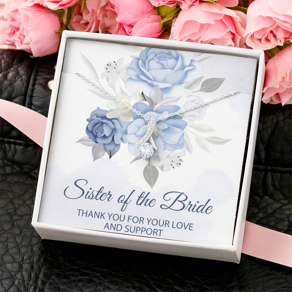 Sister Of The Bride Jewelry Box Sister Of The Bride Necklace Sister In Law Wedding Day Gift Sister Of The Groom Wedding Wedding Necklace Alluring Beauty Necklace