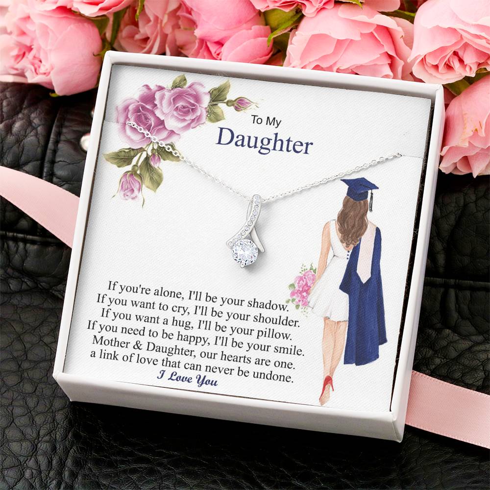 Mother & Daughter Our Hearts Are One College High School Elementary School Senior Graduation Compass Graduation Gifts For Her Alluring Beauty Necklace