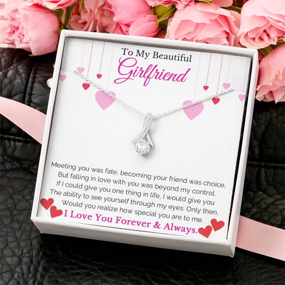 To My Beautiful Girlfriend Alluring Beauty Necklace