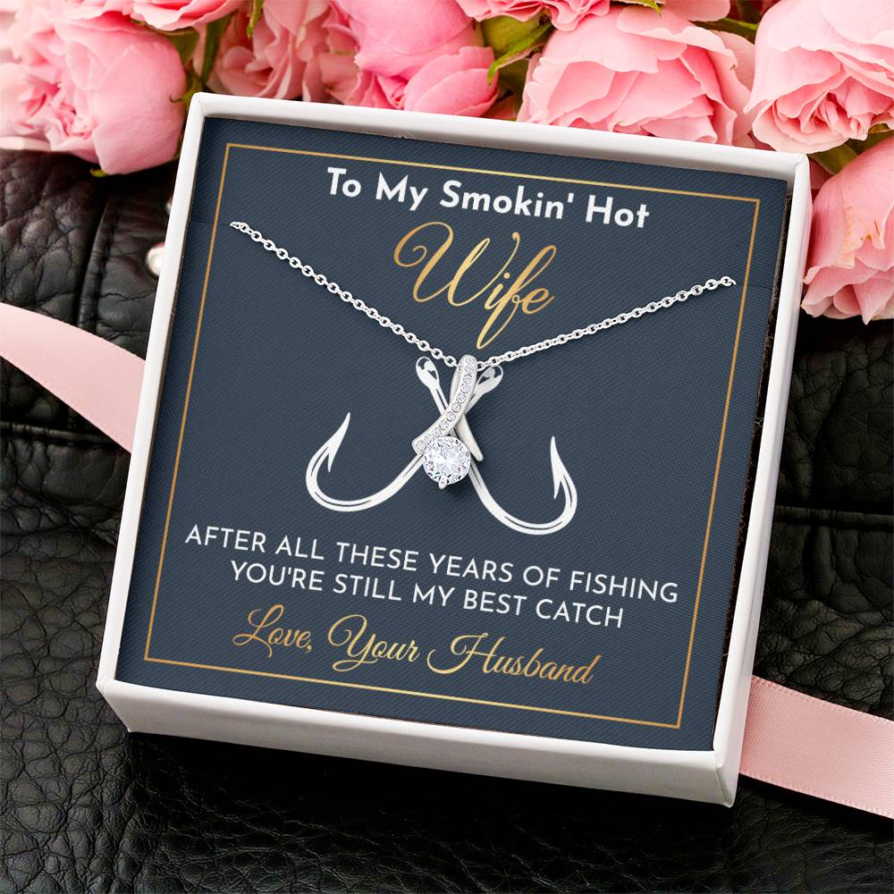Gift From Fishing Husband -Gift For Fisherwoman - Fisherman Wife Gift - Gift For Wife Of A Fisherman - Alluring Beauty Necklace Alluring Beauty Necklace