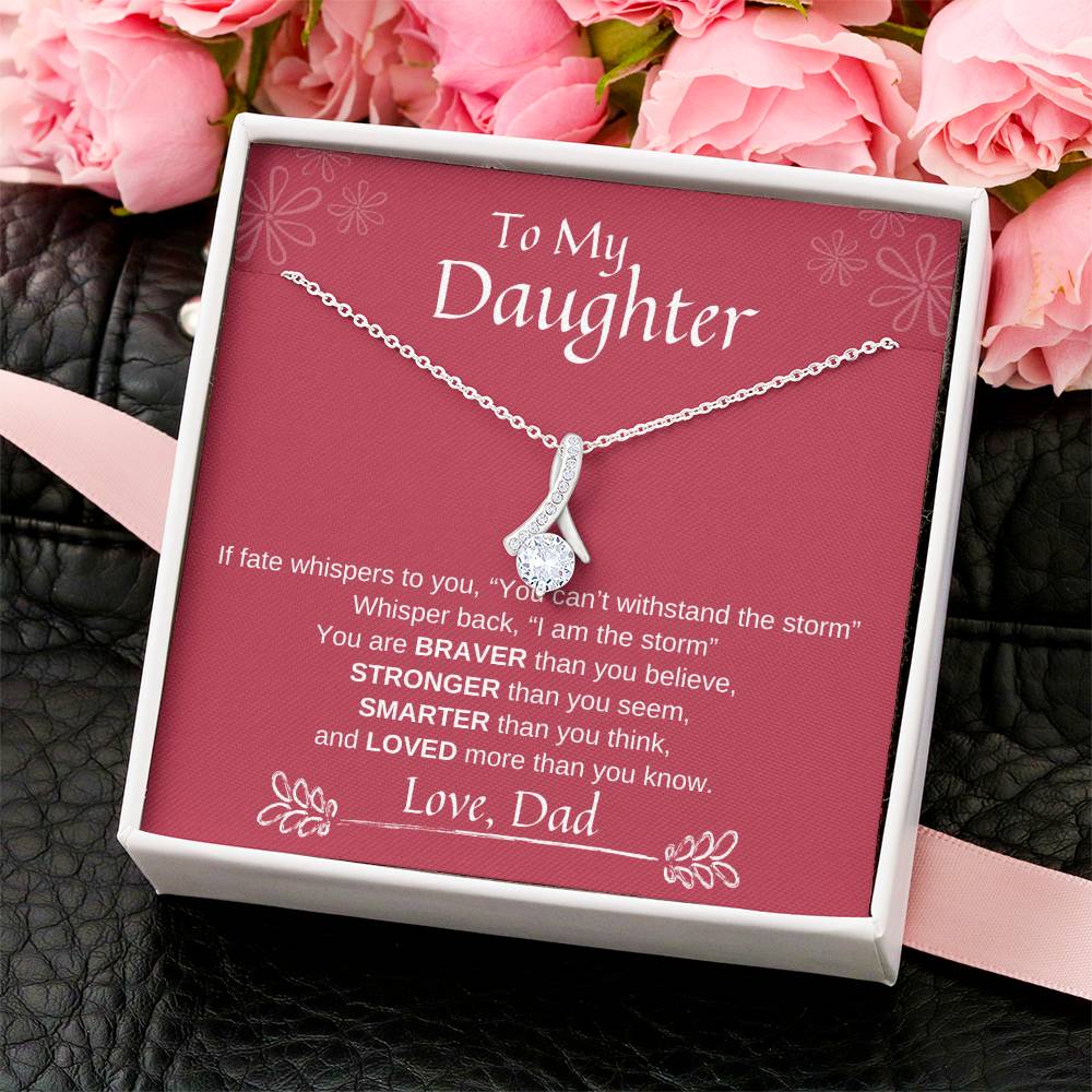 To My Daughter Alluring Beauty Necklace 2 Alluring Beauty Necklace
