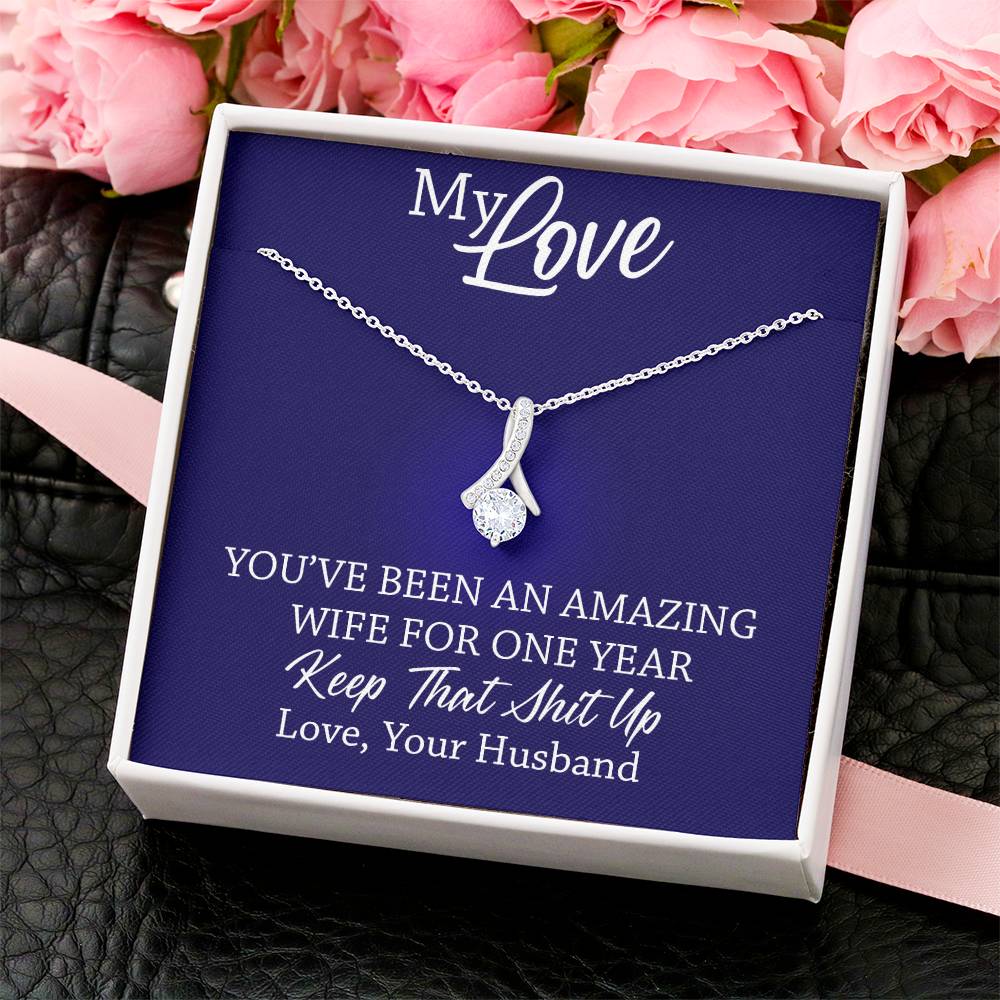 Amazing Wife - 1St Anniversary Gift For Wife 1 Alluring Beauty Necklace