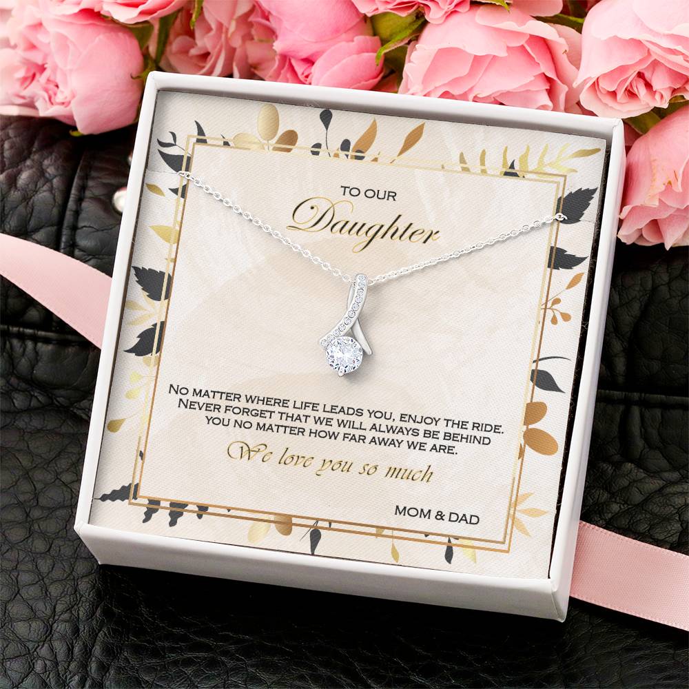 Alluring Beauty Necklace To Your Daughter – From Mom & Dad With Love – Jewelry Gift B2d6t4 Alluring Beauty Necklace
