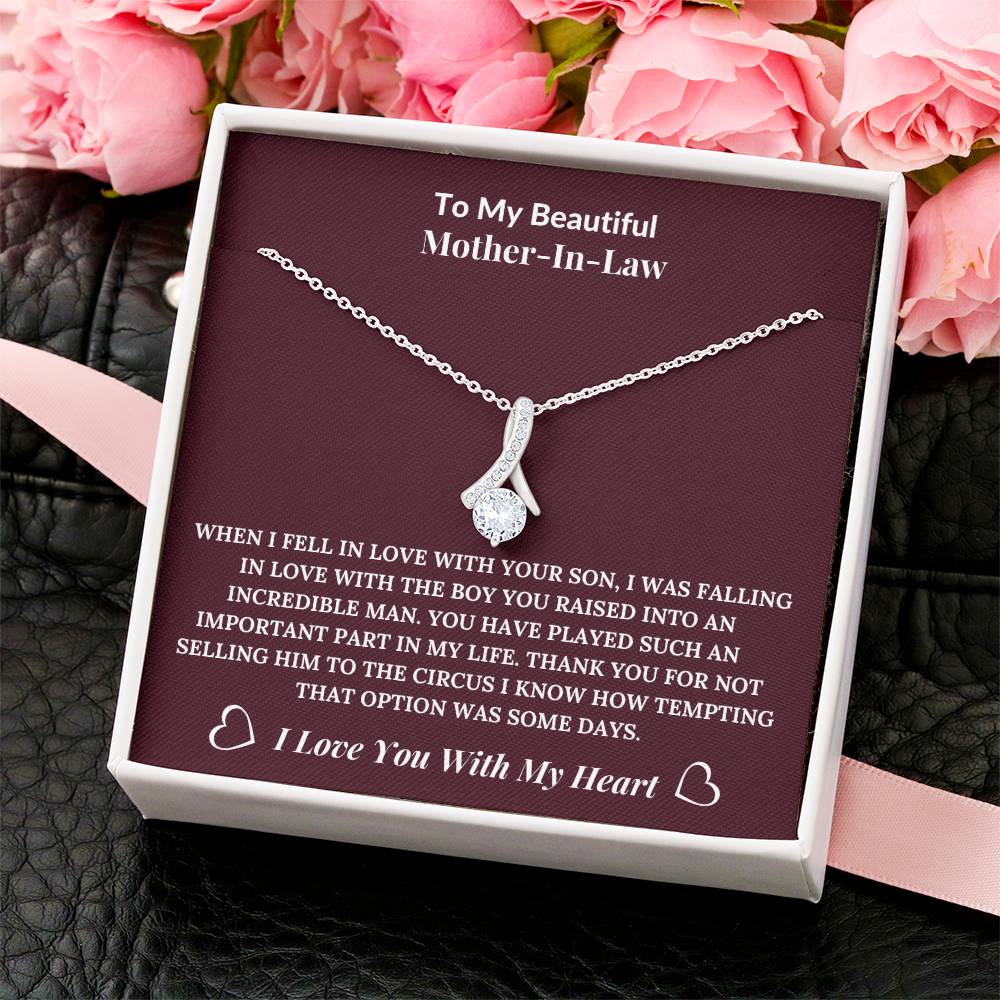 To My Beautiful Mother-In-Law From Daughter-In-Law Alluring Beauty Necklace Alluring Beauty Necklace