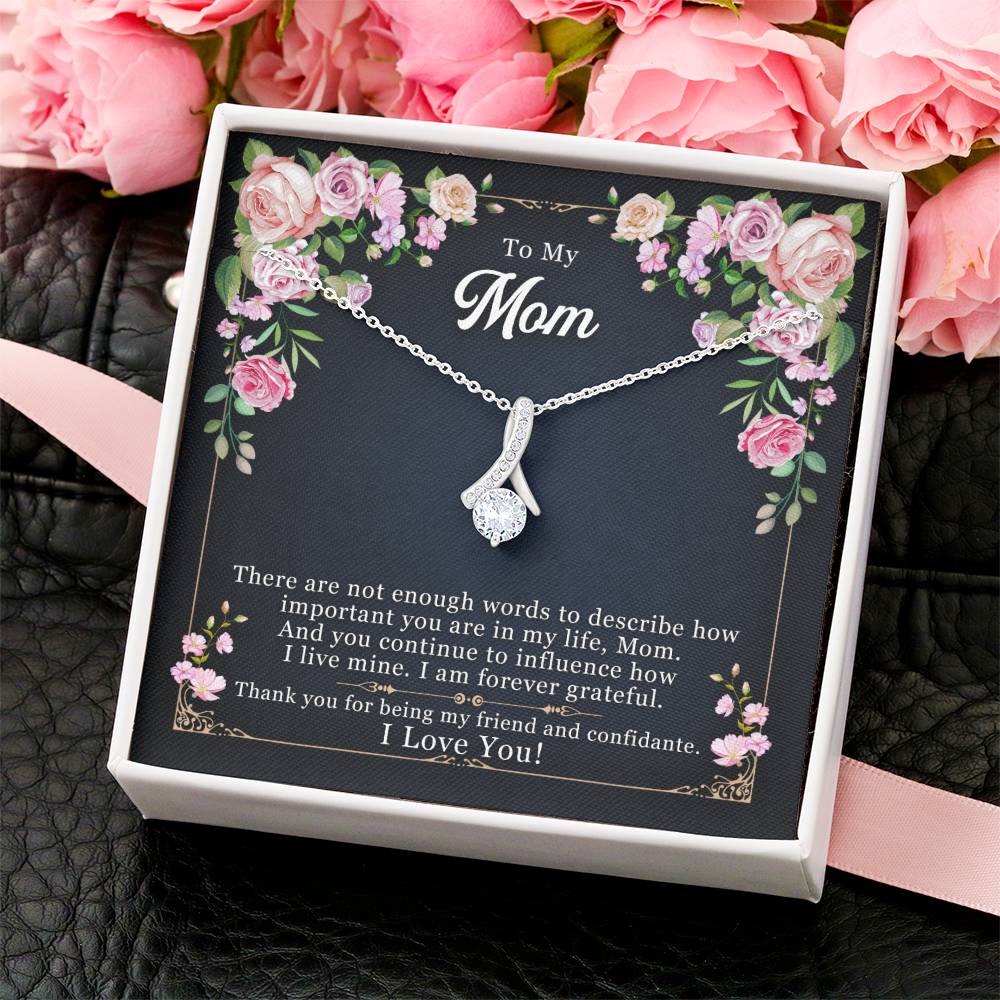 Beautiful Sparkly Necklace For Mom Alluring Beauty Necklace