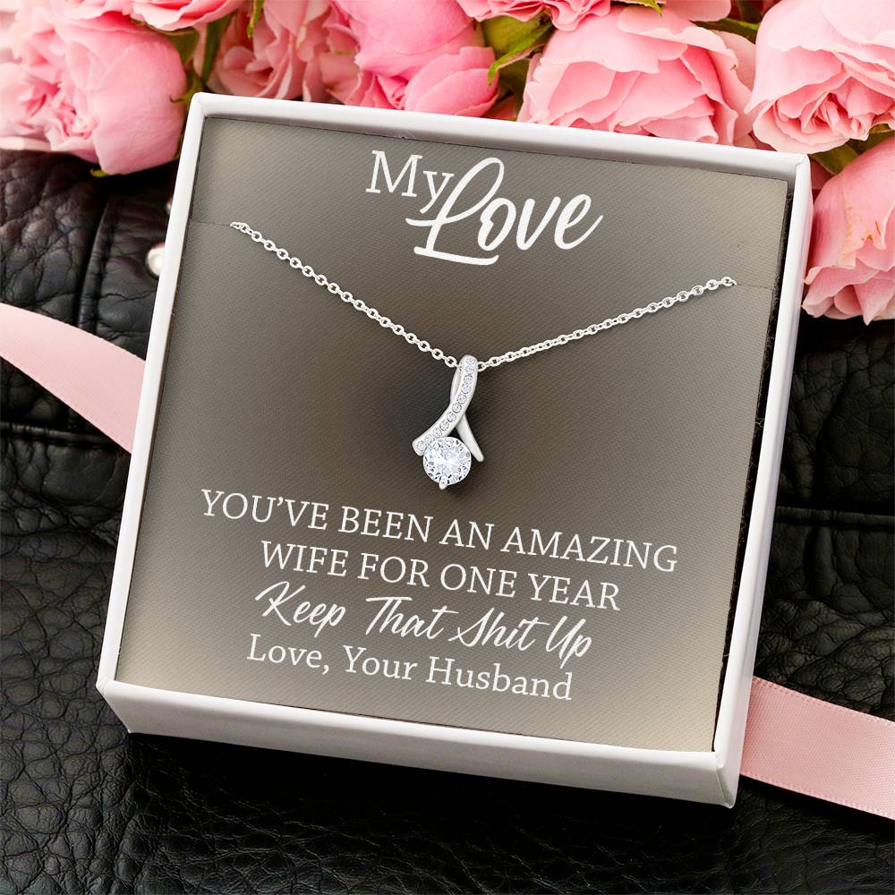 Amazing Wife - 1St Anniversary Gift For Wife 2 Alluring Beauty Necklace