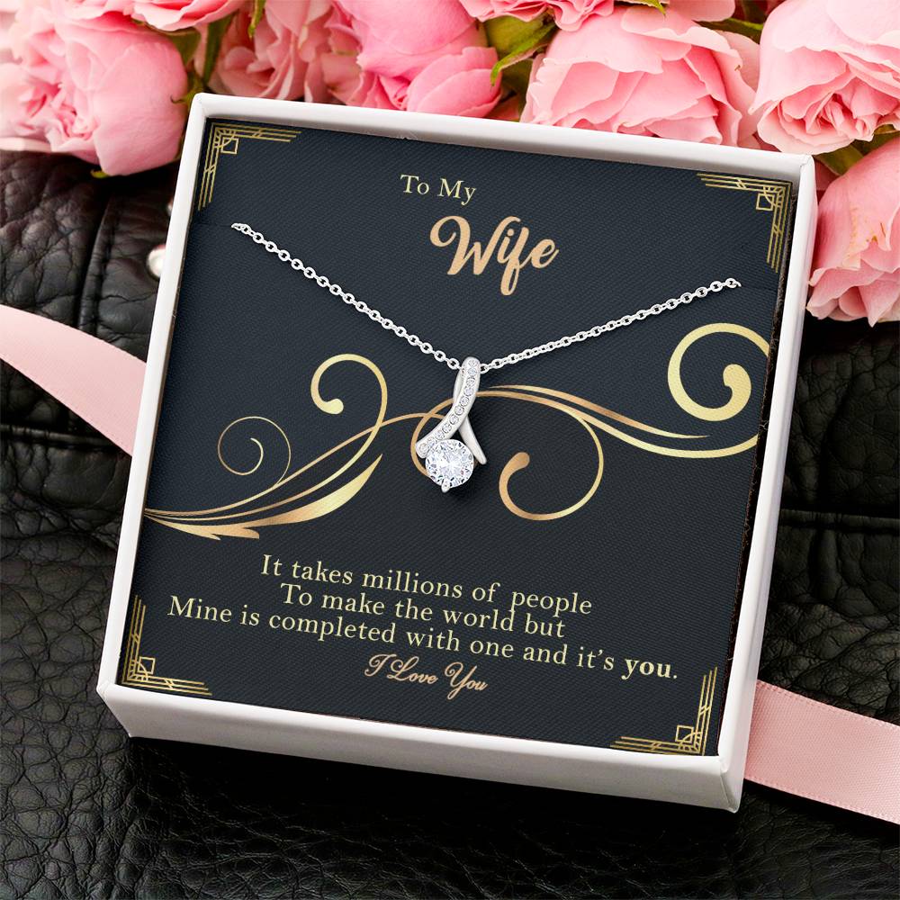 To My Wife - It's You - Necklace Alluring Beauty Necklace