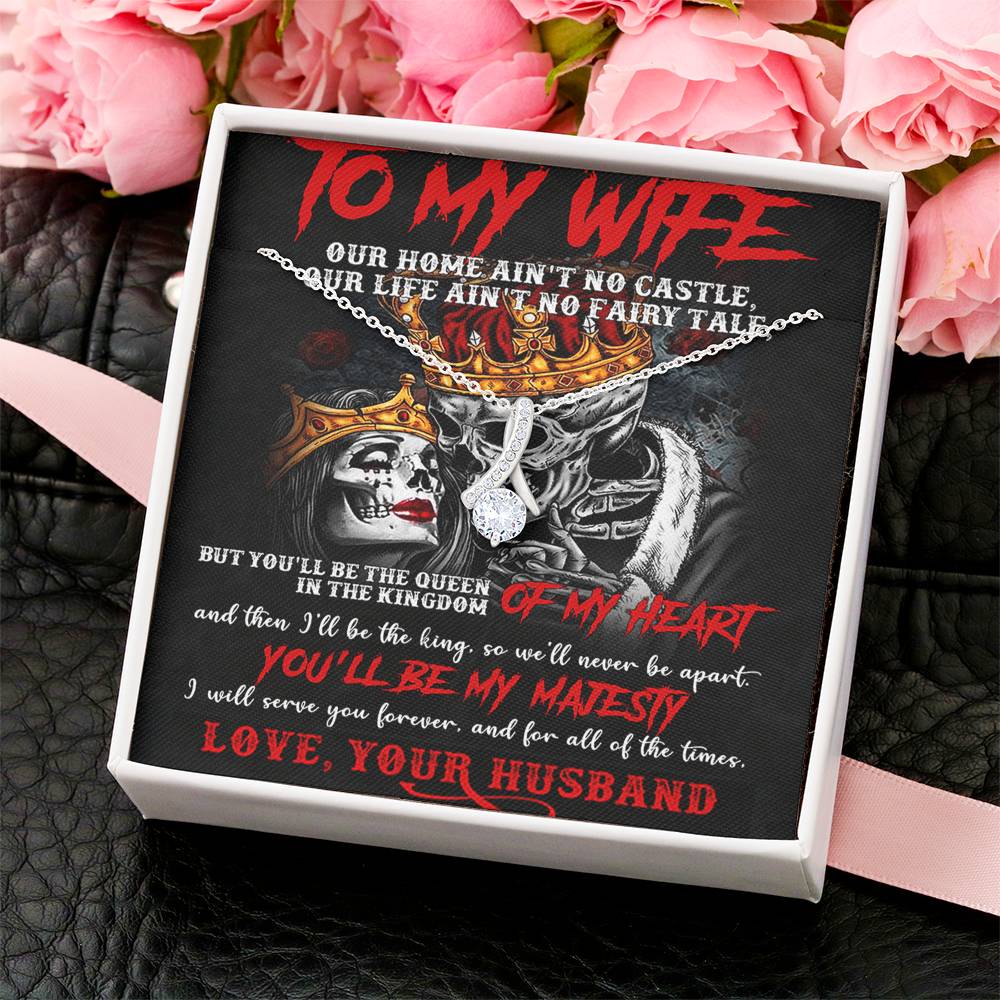 To My Wife Alluring Beauty Necklace Alluring Beauty Necklace