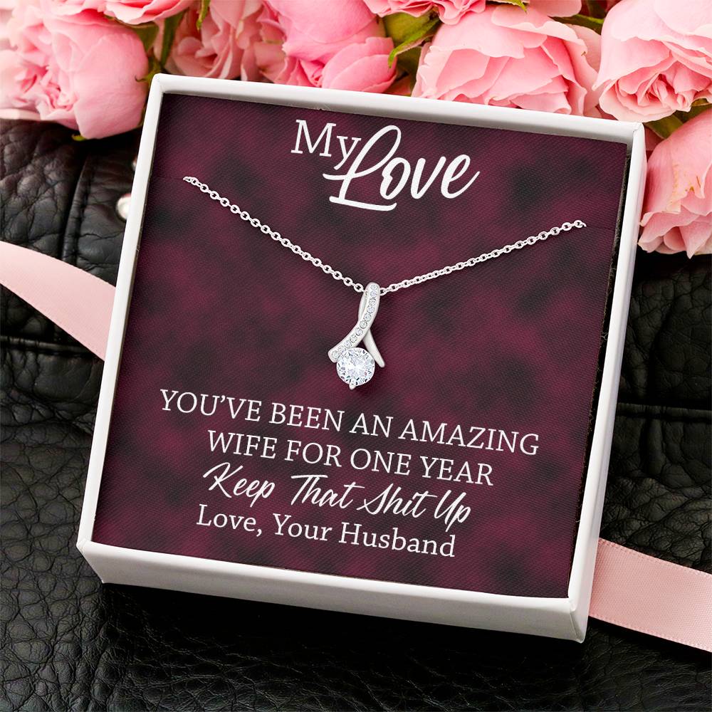 Amazing Wife - 1St Anniversary Gift For Wife 3 Alluring Beauty Necklace