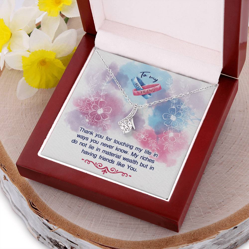 Best Friend Gift Best Friend Necklace Best Friend Distance Gifts Best Friend Birthday Gift - To My Best Friend Hearts Necklace Alluring Beauty Necklace