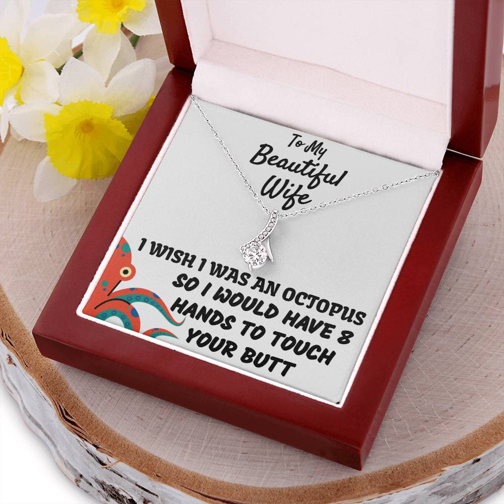 To My Beautiful Wife - Stunning Necklace Alluring Beauty Necklace