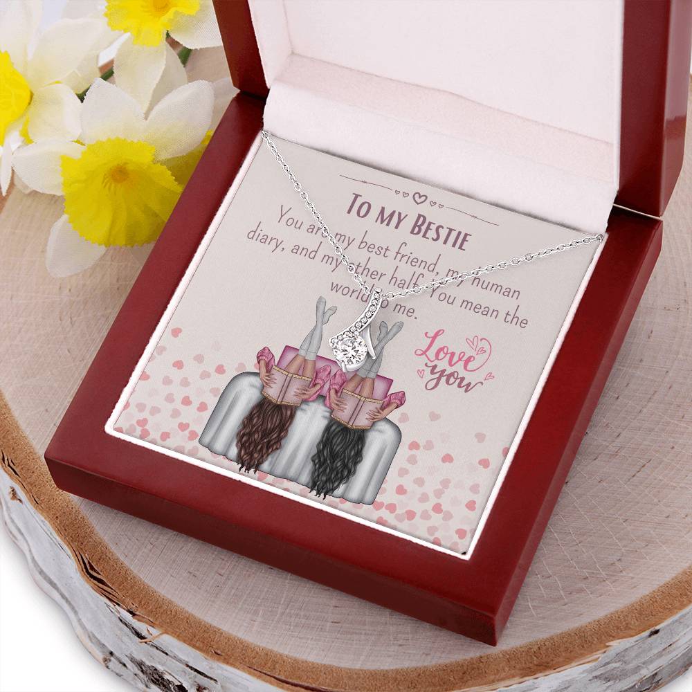 Best Friend Necklace Gift For My Best Friend Customize Necklacebestie Gift Alluring Beauty Necklace