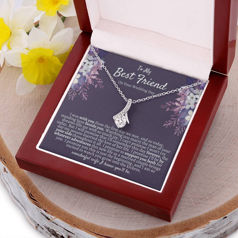 Best Friend Wedding Gift Necklace Gift For Bride Bride Gift From Maid Of Honor Best Friend Gift On Her Wedding Day Bestie Wedding Alluring Beauty Necklace