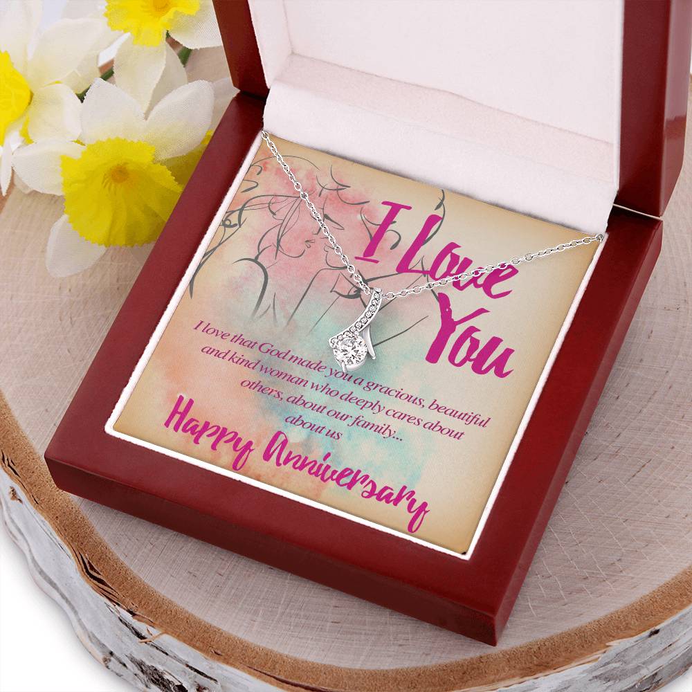 Beautiful And Kind Happy Anniversary Alluring Beauty Necklace