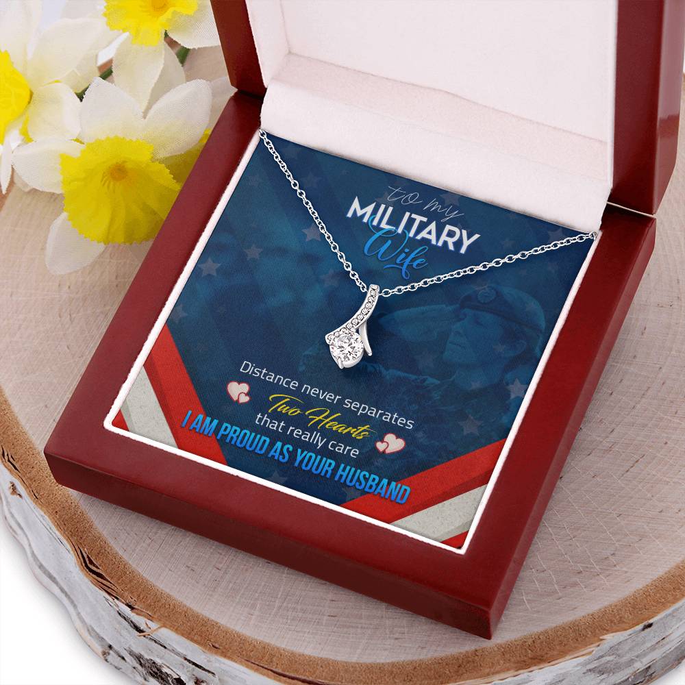 Beautiful Sparkly Pendant Military Wife Alluring Beauty Necklace