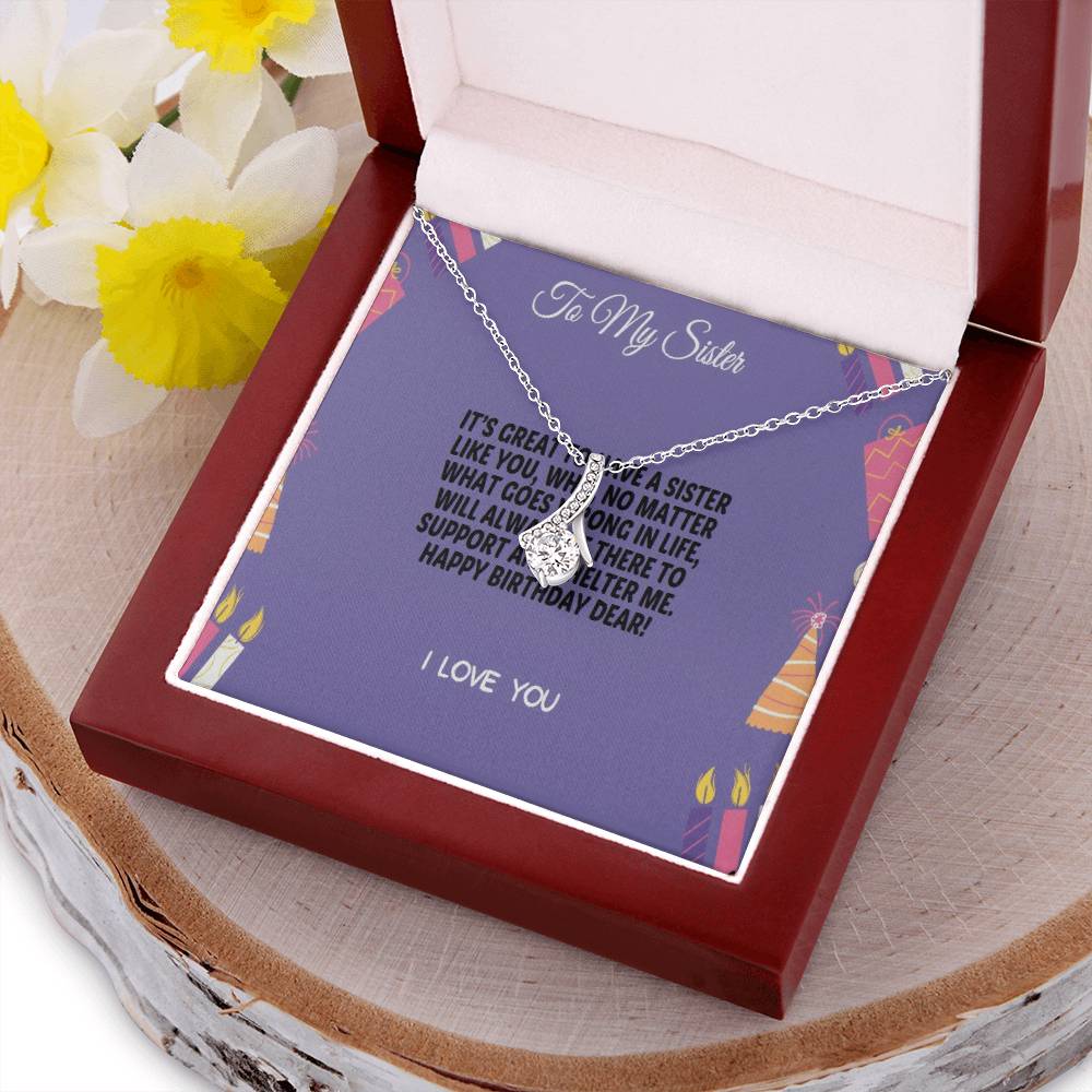 Sentimental Gifts For Sister's Birthday Alluring Beauty Necklace