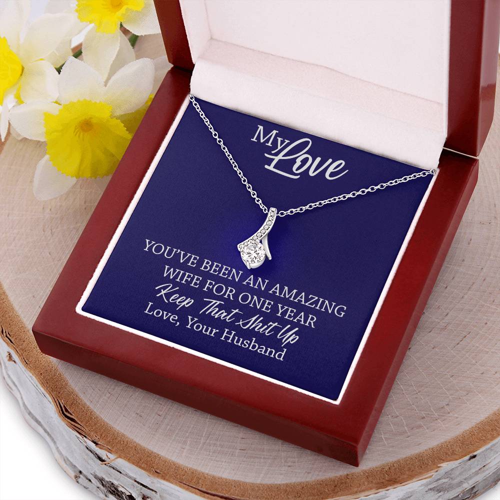 Amazing Wife - 1St Anniversary Gift For Wife 1 Alluring Beauty Necklace