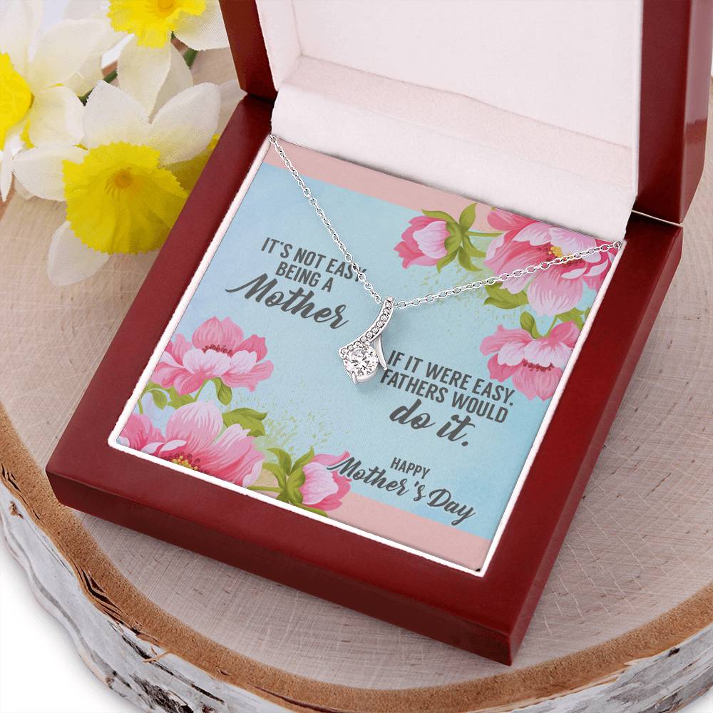 Beautiful Sparkly Happy Mother's Day Pendant Alluring Beauty Necklace