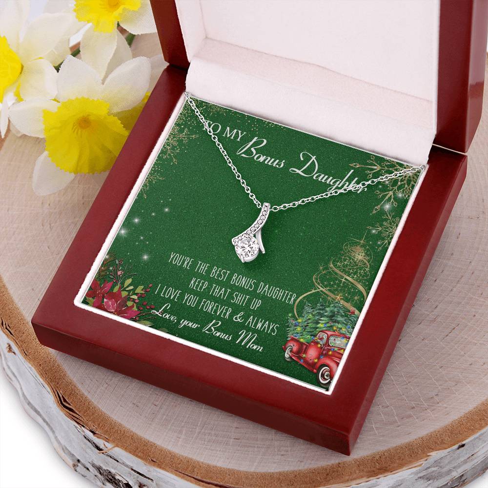 Best Bonus Daughter Gift For Bonus Daughter Birthday Gift Christmas Gift Alluring Beauty Necklace