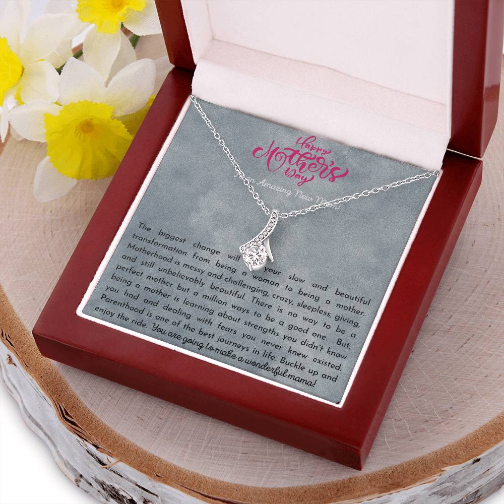 To My Amazing Mother Love Your Son Dragonfly Necklace Gift For Mom Mom's Birthday Mother's Day Christmas Gift Alluring Beauty Necklace