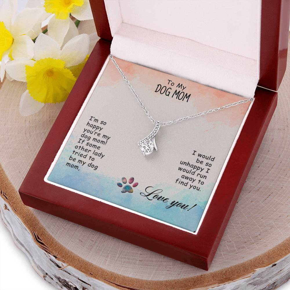 Best Gift Dogmom Alluring Beauty Necklace With Pod Message Card 1 Alluring Beauty Necklace