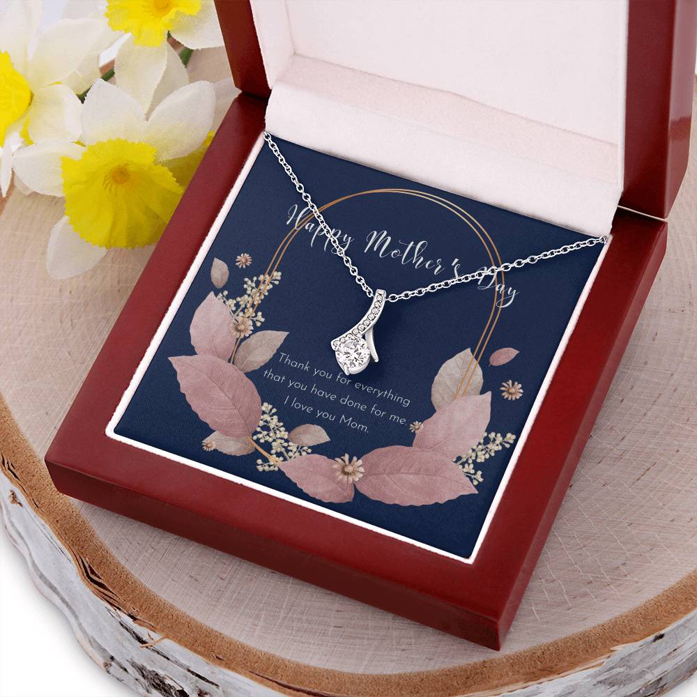 To My Badass Mom Necklace Badass Mom Gift Mother’S Day Gift Birthday Gift Gift From Daughter Gift From Son Birthday Gift For Mom - Alluring Beauty Necklace