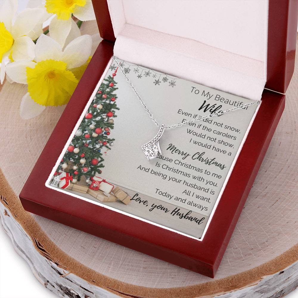 To My Beautiful Wife - Merry Christmas - Alluringbeauty 1 Alluring Beauty Necklace
