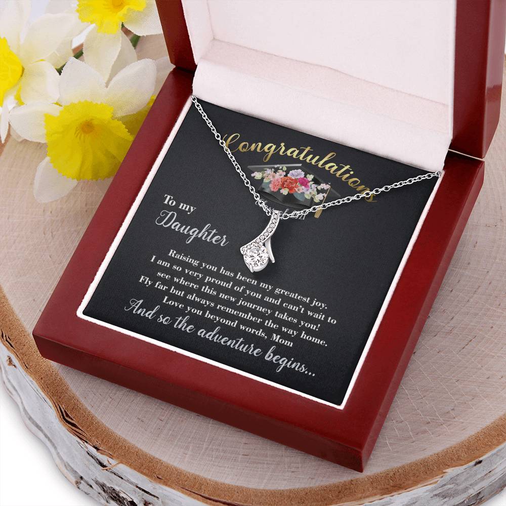 Alluring Beauty Necklace Graduation Gift For Daughter With Message Card Alluring Beauty Necklace