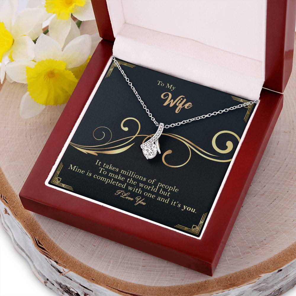 To My Wife - It's You - Necklace Alluring Beauty Necklace