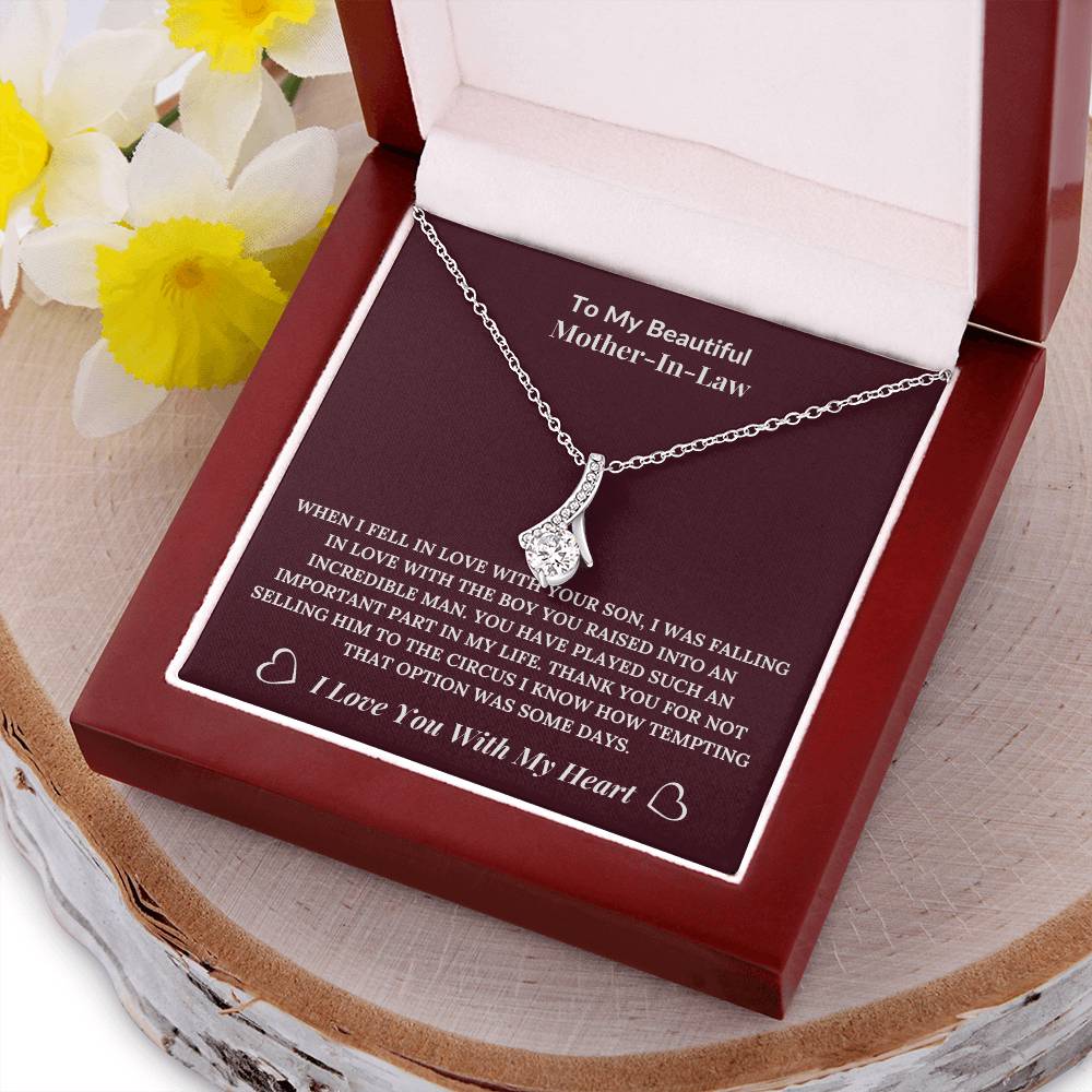 To My Beautiful Mother-In-Law From Daughter-In-Law Alluring Beauty Necklace Alluring Beauty Necklace