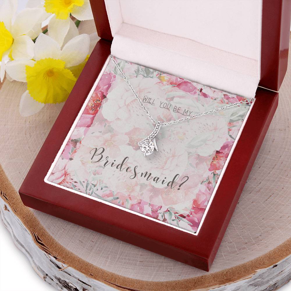 Bridesmaid Proposal Necklace Bridesmaid Proposal Jewelry Bridesmaid Proposal Matron Of Honor Gift Maid Of Honor Gift Alluring Beauty Necklace