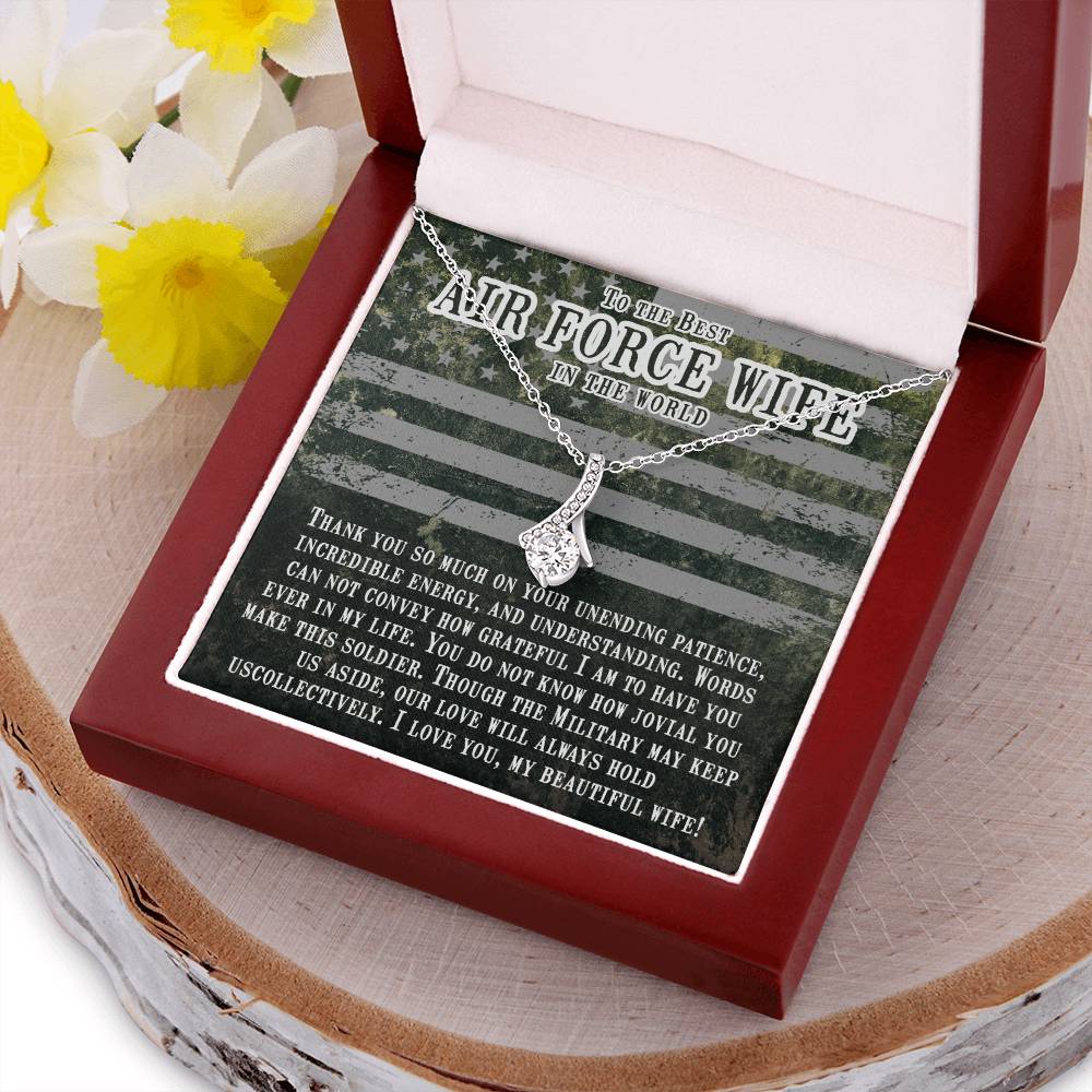 Beautiful Sparkly Pendant Air Force Wife Alluring Beauty Necklace