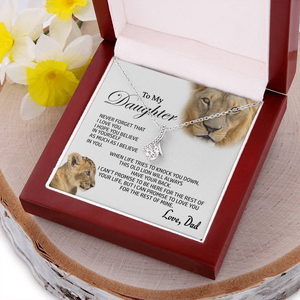 Best Gift For Daughter From Dad Alluring Beauty Shineon Necklace With Pod Message Card Alluring Beauty Necklace