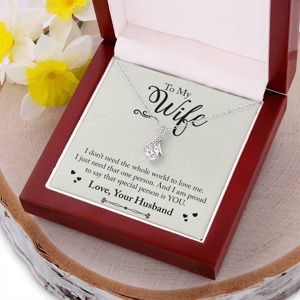 Beautiful Sparkly Pendant For Wife Alluring Beauty Necklace