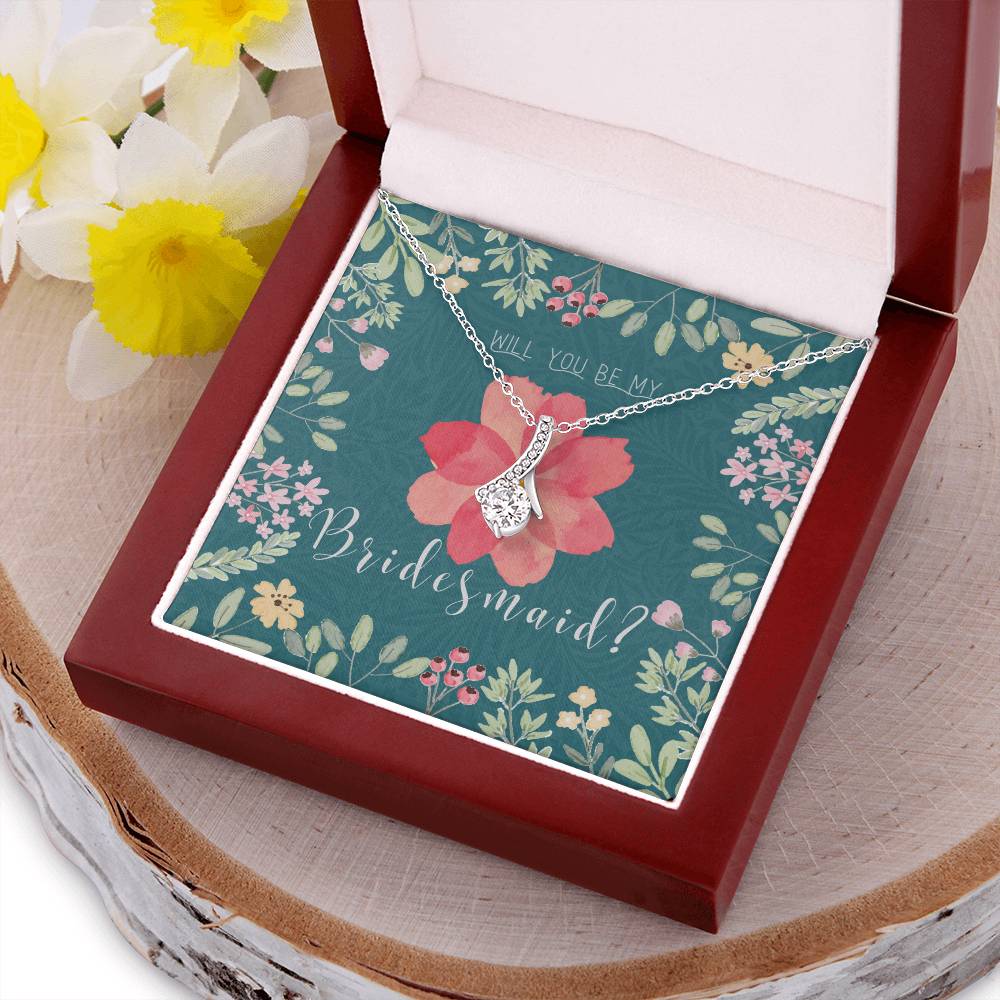 Bridesmaid Proposal Necklace Bridesmaid Proposal Jewelry Bridesmaid Proposal Matron Of Honor Gift 1 Alluring Beauty Necklace