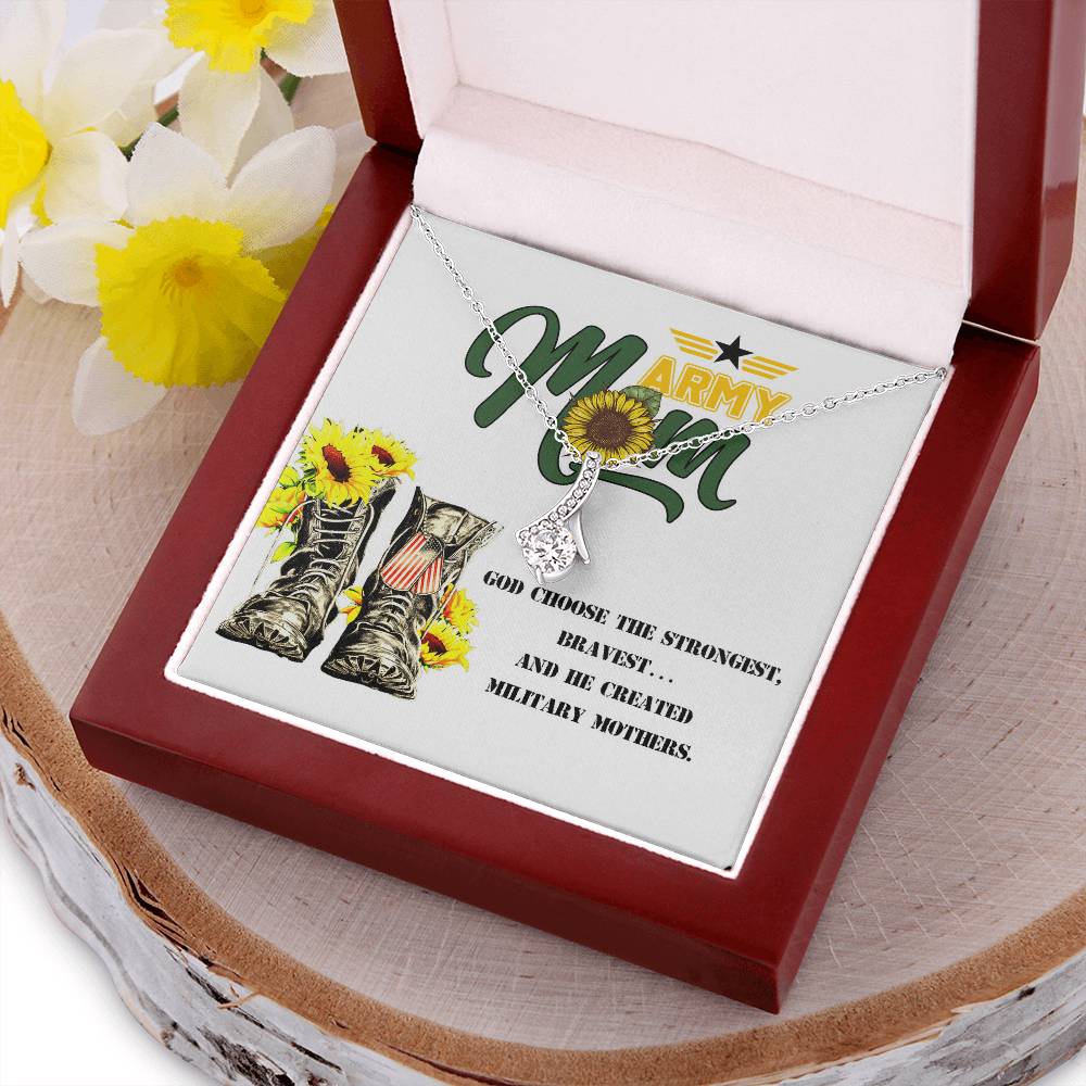 Army Mom Gift - Strongest - The Alluring Beauty Necklace Alluring Beauty Necklace